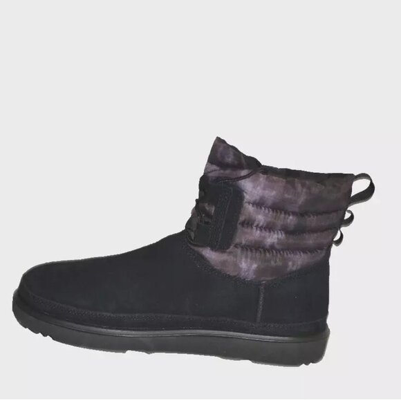 New! UGG Men\'s Classic Mini Lace Up Boot Suede Black Size 11 DD328A main image 5